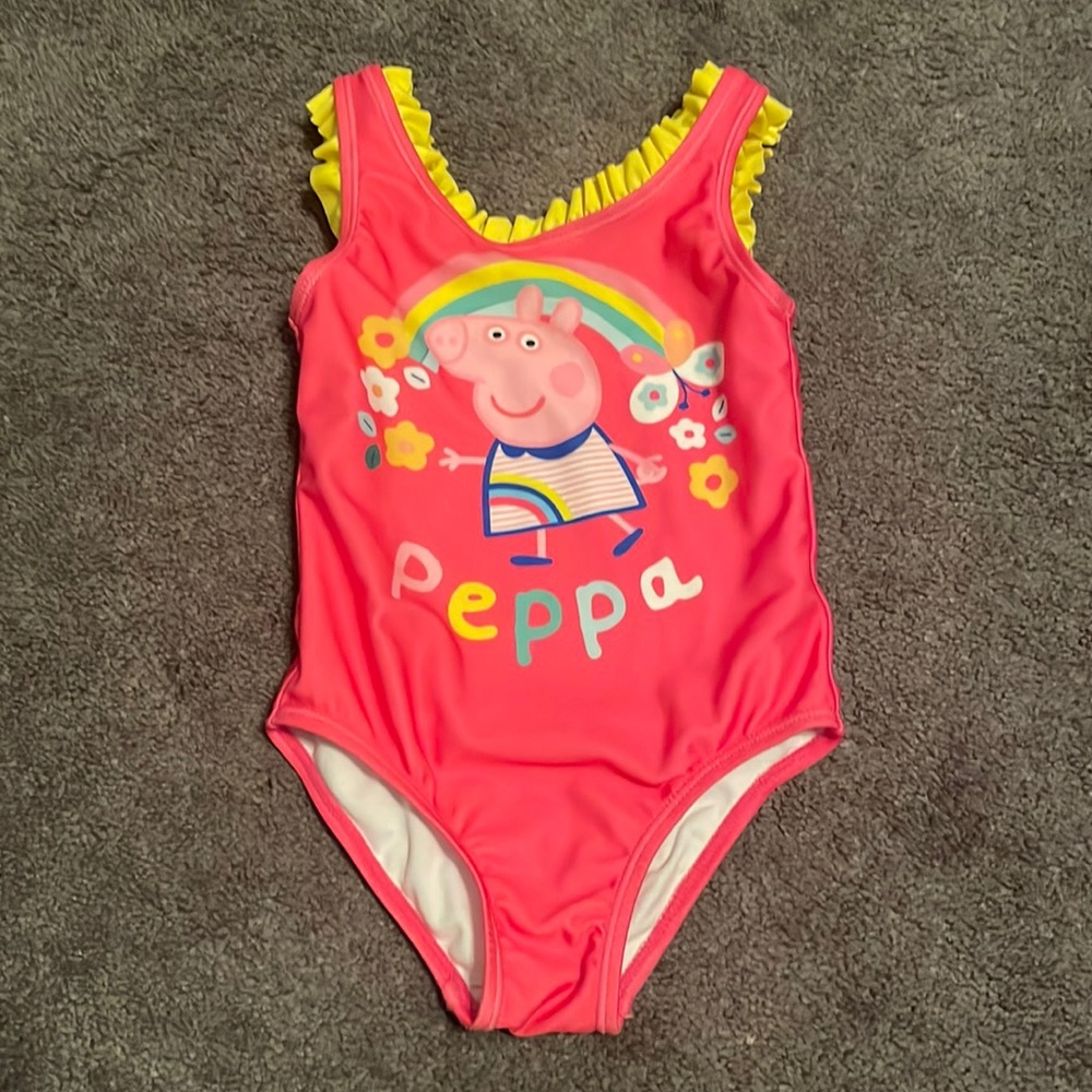 Peppa pig one piece swimsuit 3t